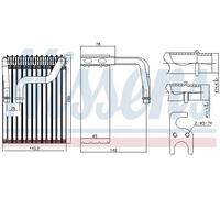 NISSENS 92237 Evaporatore climatizzatore