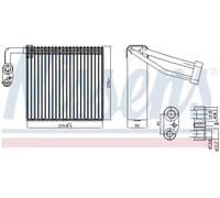 NISSENS 92297 Evaporatore climatizzatore