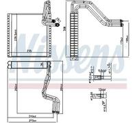 NISSENS 92372 Evaporatore climatizzatore
