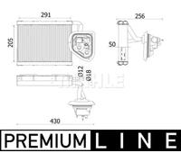 Evaporatore, impianto di climatizzazione MAHLE AE 159 000P
