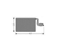 Evaporatore climatizzazione R 134a BWV364 AVA QUALITY COOLING per BMW 1 1 Coupé