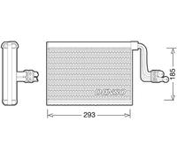 DENSO DEV05002 Evaporatore climatizzatore