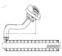 Evaporatore, impianto di climatizzazione DENSO DEV09020