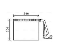 AVA Quality Cooling - Evaporatore climatizzatore RTV566 - R134a per Renault Trafic II