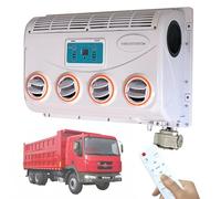 Evaporatore elettrico per condizionatore d'aria, 12 V/24 V CC, con uscita dell'aria rotante a 360 gradi e regolazione a 3 velocità per veicoli, soluzione di raffreddamento compatta per auto, camper