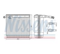 Evaporatore, impianto di climatizzazione NISSENS 92129