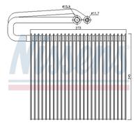 Nissens Evaporatore impianto climatizzazione 92165 per Cadillac, Saab, Opel, Fiat, Vauxhall