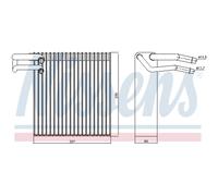 Evaporatore, impianto di climatizzazione NISSENS 92188