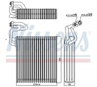 Evaporatore, impianto di climatizzazione NISSENS 92214