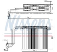 Evaporatore, impianto di climatizzazione NISSENS 92248