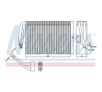 Evaporatore, impianto di climatizzazione NISSENS 92295