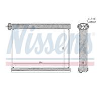 Evaporatore, impianto di climatizzazione NISSENS 92317