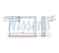Evaporatore, impianto di climatizzazione NISSENS 92323