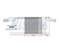 Evaporatore, impianto di climatizzazione NISSENS 92326