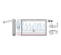 Evaporatore, impianto di climatizzazione NISSENS 92329