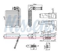 Evaporatore, impianto di climatizzazione NISSENS 92332