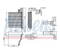 Evaporatore, impianto di climatizzazione NISSENS 92333