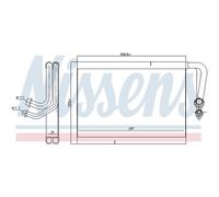 Evaporatore, impianto di climatizzazione NISSENS 92337