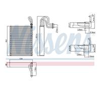 Evaporatore, impianto di climatizzazione NISSENS 92351