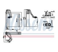 Evaporatore, impianto di climatizzazione NISSENS NIS 92354