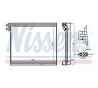 Evaporatore, impianto di climatizzazione NISSENS 92365