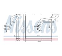 Evaporatore, impianto di climatizzazione NISSENS 92366