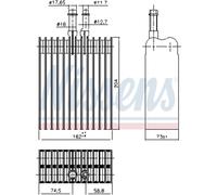 Evaporatore, impianto di climatizzazione NISSENS 92378