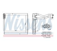 Evaporatore, impianto di climatizzazione NISSENS 92380