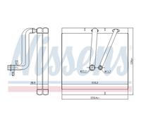 Evaporatore, impianto di climatizzazione NISSENS 92381