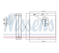 Evaporatore, impianto di climatizzazione NISSENS 92388