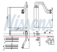 NISSENS Evaporatore climatizzatore 92427 per XC60 (156)