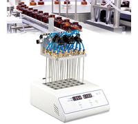 Evaporatore per campioni da laboratorio, ventilatore concentratore per campioni a secco regolabile in altezza con display LCD, 12/24 moduli, impostazioni di temperatura temporale per analisi
