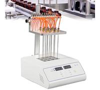 Evaporatore per campioni da laboratorio, ventilatore concentratore per campioni a secco regolabile in altezza con display LCD, 12/24 moduli, impostazioni di temperatura temporale per analisi