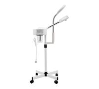 Evaporatore viso 2 in 1, per sauna facciale a 360 gradi, con 5 luci a LED, 800 W, strumento di bellezza idratante per famiglie, saloni di bellezza, spa