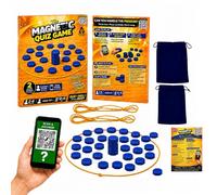 Evapure Gioco magnetico a quiz con domande sul codice QR, oltre 1000 sfide a quiz, gioco da tavolo di strategia magnetica per adulti e serate di gioco, 2-6 giocatori, gioco di feste a pensiero veloce