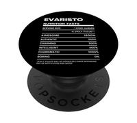Evaristo Dichiarazione Nutrizionale Nome Divertente PopSockets PopGrip Adesivo