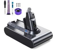EVARY 6000 mAh V6 Ersatzakku per Dyson V6 Akku Kompatibel DC62 DC58 DC59 DC61 Animal DC72 DC74 SV03 SV05 SV06 SV07 SV09 Absolute/Motorhead/Fluffy (2 filtri + 1 perno