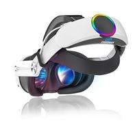 EVARY Cinturino compatibile con Meta/Quest 3, accessori VR con batteria da 10000mAh per un tempo di gioco di 3-5 ore, cinturino regolabile rapidamente ricaricabile.