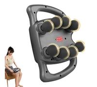 Evasea Massager, Evasea Revive - 16-Drive 8-Head Massage Gun Set, 30 Intensity Levels & 3 Smart Modes, 50kg Deep Pressure, Noise-Free for Neck, Shoulders, Upper Arms, Buttocks (Gray,8-heads)