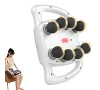 Evasea Massager, Evasea Revive - 16-Drive 8-Head Massage Gun Set, 30 Intensity Levels & 3 Smart Modes, 50kg Deep Pressure, Noise-Free for Neck, Shoulders, Upper Arms, Buttocks (White,8-heads)