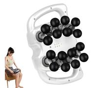 Evasea Massager, Evasea Revive - 16-Drive 8-Head Massage Gun Set, 30 Intensity Levels & 3 Smart Modes, 50kg Deep Pressure, Noise-Free for Neck, Shoulders, Upper Arms, Buttocks (White,16-heads)