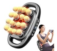 Evasea Massager, Evasea Revive - 16-Drive 8-Head Massage Gun Set, 30 Intensity Levels & 3 Smart Modes, Gentle on Muscles, for Neck, Shoulders, Upper Arms, Buttocks (Black)