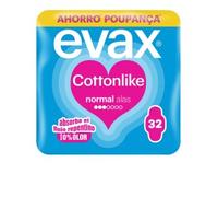 Evax Cottonlike Compresas Normal Alas 32 U
