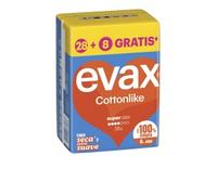 Evax Cottonlike Super Wings Pads 36 Un