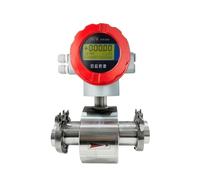 EVBELGBPZ Misuratore di Portata elettromagnetico con Morsetto di Collegamento 220 V CA 24 V CC Misuratore di Portata(DN10 SS304 Clamp)