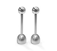 EVBOTGEE Set di 2 tagliauova in acciaio inox con sfera, apriuova