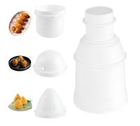 EVBOTGEE Set di stampi per palline di riso 3 in 1, per palline di riso rotonde e cilindriche, per onigiri, multiuso, per sushi, arancini, polpette di carne e palline di riso