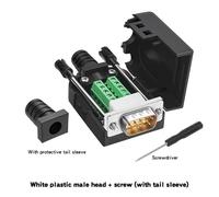 EVDHXG 1 pz RS232 DB9 Maschio Femmina Connettore Terminali Breakout a 9 Pin RS485 Com Spina Terminali D-Sub 21-24 AWG Filo Connettore Senza Saldatura(Wms)