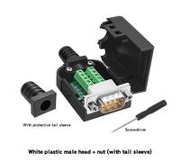 EVDHXG 1 pz RS232 DB9 Maschio Femmina Connettore Terminali Breakout a 9 Pin RS485 Com Spina Terminali D-Sub 21-24 AWG Filo Connettore Senza Saldatura(Wmn)