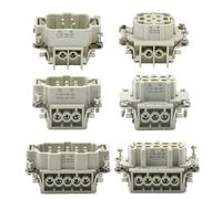 EVDHXG 1pc HDC-HE-4/6/10/16/24core connettore for carichi Pesanti Nucleo Maschio e Nucleo Femmina 16A500v Nucleo aeronautico(10 Female Core)